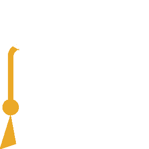 Graduation cap icon in white and yellow